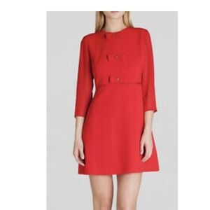 Ted Baker red bow dress. Excellent condition size 0